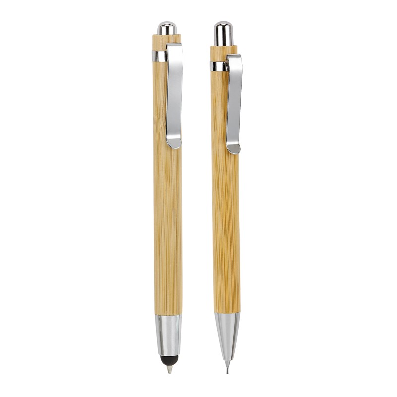 SET DE BOLIGRAFO Y LAPICERA DE MADERA VERNAL