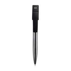 BOLíGRAFO USB SHELL 8 GB COLOR NEGRO