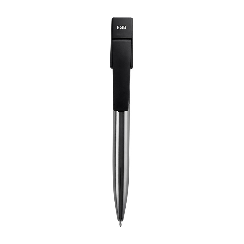 BOLíGRAFO USB SHELL 8 GB COLOR NEGRO