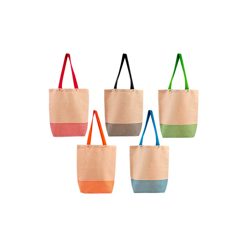 BOLSA MEZZOLA DE YUTE Y ALGODON