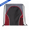 BOLSA UNIVERSITARIA DE POLIESTER ROJO