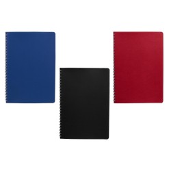 LIBRETA ITZA PASTA FLEXIBLE Y ESPIRAL METÁLICO DOBLE