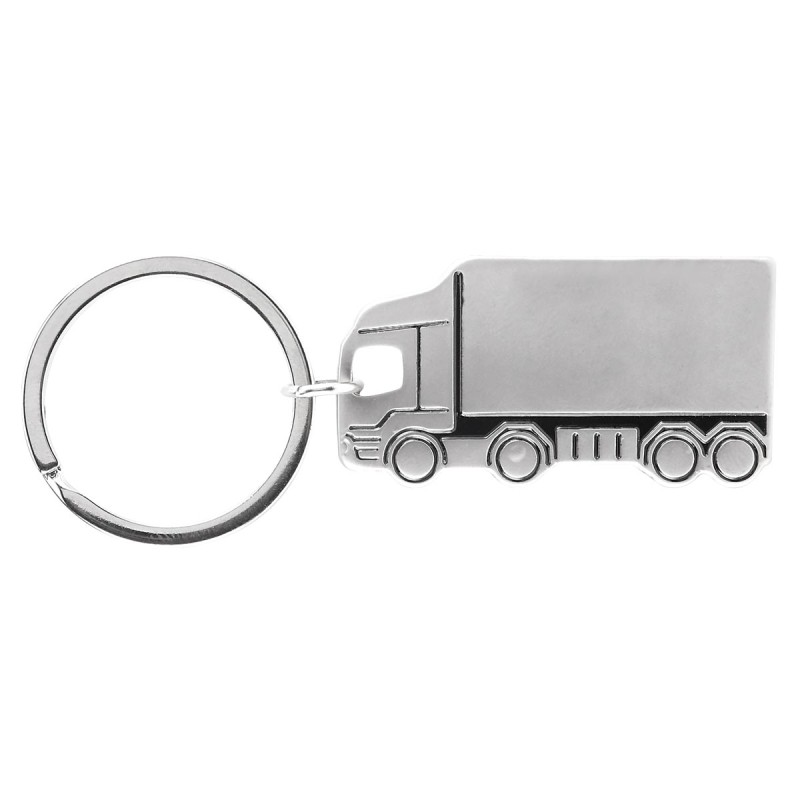 LLAVERO CAMION ETRETRIA COLOR PLATA