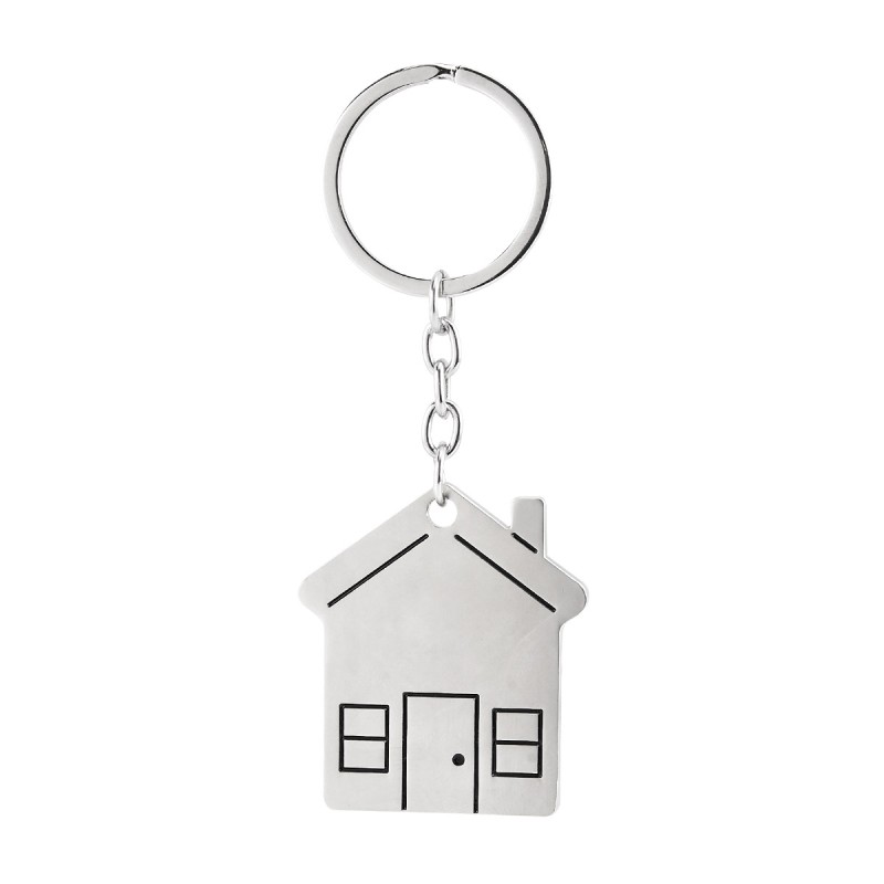 LLAVERO CASA MEGARA COLOR PLATA