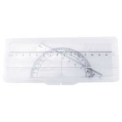 ESTUCHE DE GEOMETRIA BLANCO FROSTY