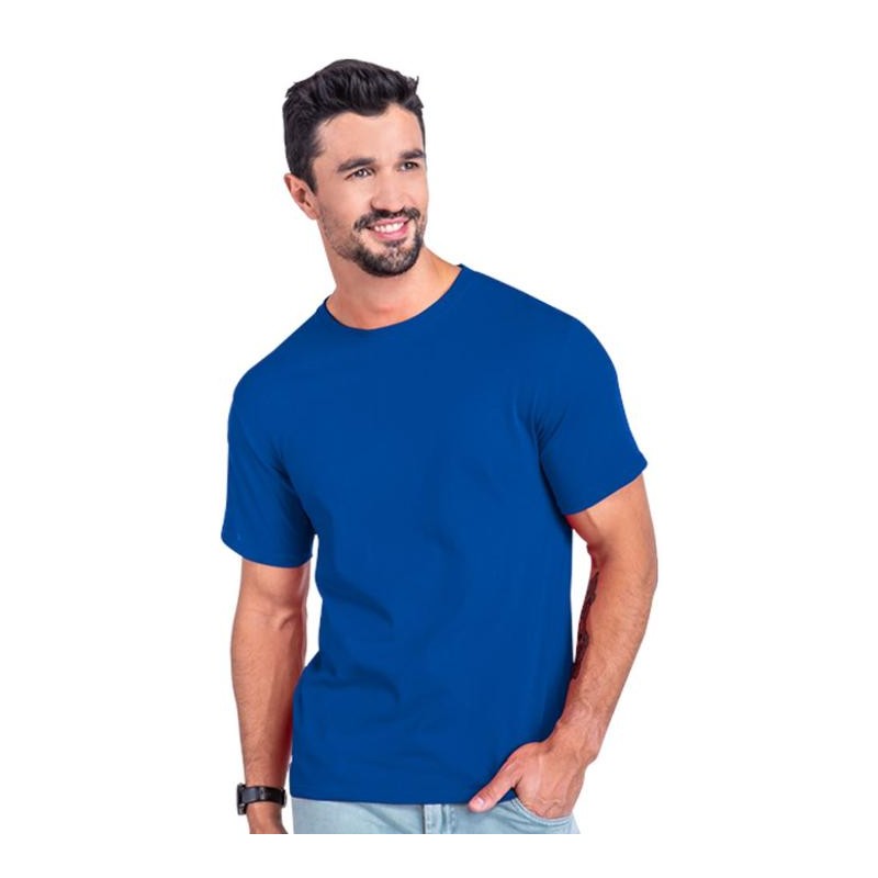 PLAYERA AZUL REY CUELLO REDONDO EUROCOTTON CABALLERO