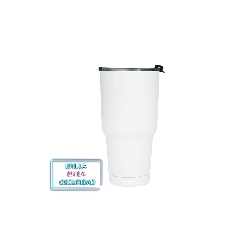 TERMO JELLY DOBLE PARED DE ACERO BRILLA EN LA OSCURIDAD