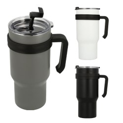 TERMO BENTLEY DOBLE PARED DE ACERO Y ASA DE PLASTICO DE 650 ML