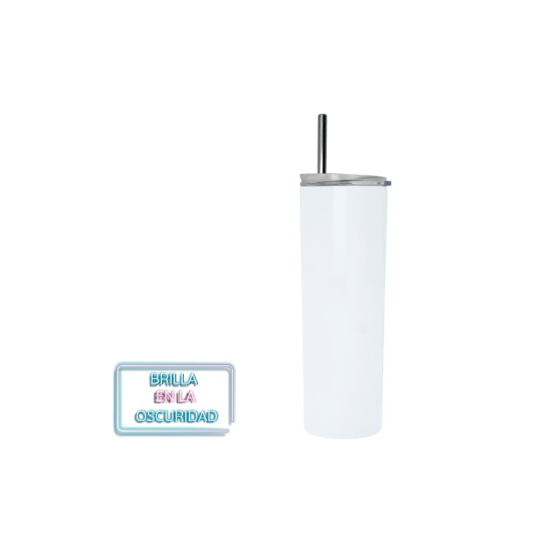 TERMO LUMIN DOBLE PARED DE ACERO BRILLA EN LA OSCURIDAD