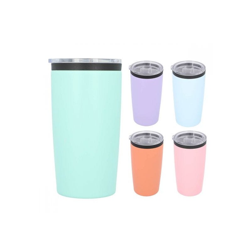TERMO PEAK DE 540 ML (INTERIOR PLASTICO, EXTERIOR ACERO INOXIDABLE)