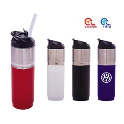 TERMO FRED DE DOBLE PARED DE ACERO EXTERIOR MATE DE 480 ML