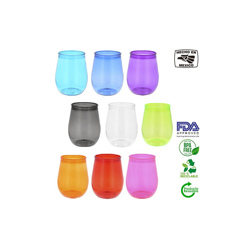 VASO BALI DE PLASTICO DE 350 ML