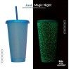 VASO SUN 24 ONZ. MAGIG NIGHT AZUL (BRILLA EN LA OSCURIDAD)