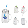 VASO DE VIDRIO FIZZ CON TAPA METALICA Y POPOTE