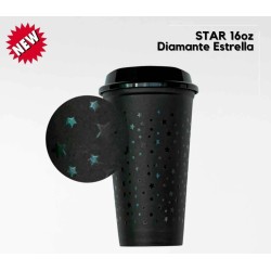 VASO STAR DE 16 ONZ NEGRO