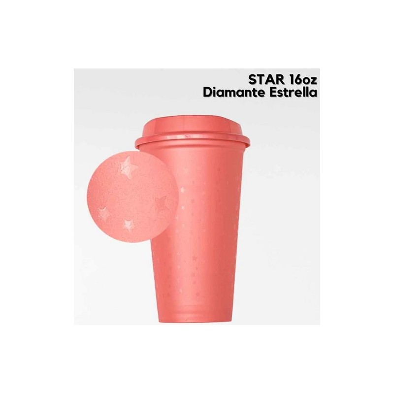 VASO STAR DE 16 ONZ ROSA