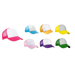 GORRA TRUCKER CON FRENTE BLANCO