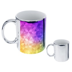 TAZA DE SUBLIMACION TAMPA PLATA METALIZADO