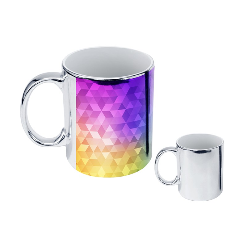 TAZA DE SUBLIMACION TAMPA PLATA METALIZADO