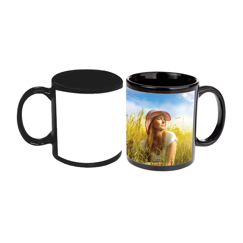 TAZA VENUS NEGRA (CUADRO BLANCO PARA SUBLIMAR)