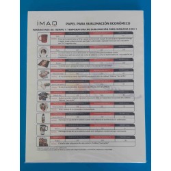 PAPEL PARA SUBLIMACION ECONOMICO CARTA (PAQ. 100 HOJAS)