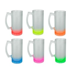 TARRO CERVECERO FROZEN COLORS 16 OZ PARA SUBLIMAR