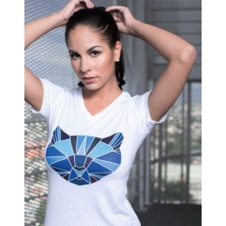 PLAYERA DAMA CUELLO V PARA SUBLIMAR