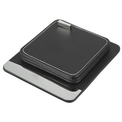 SET DE PORTAVASOS PREMIUM NEGRO