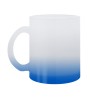 TAZA RAINBOW PARA SUBLIMACION DE VIDRIO SATINADO COLOR AZUL
