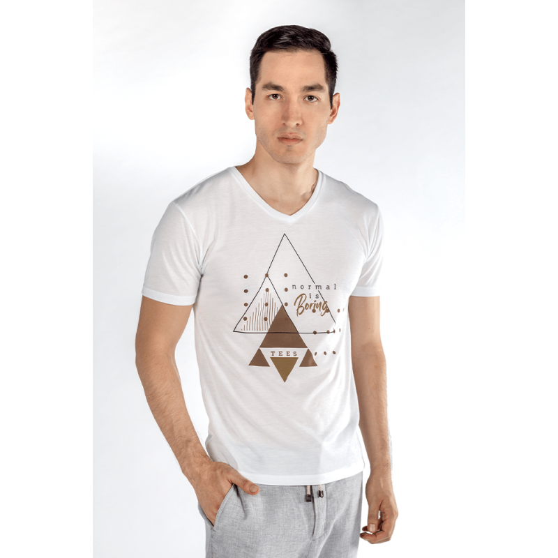 PLAYERA CABALLERO CUELLO V PARA SUBLIMAR