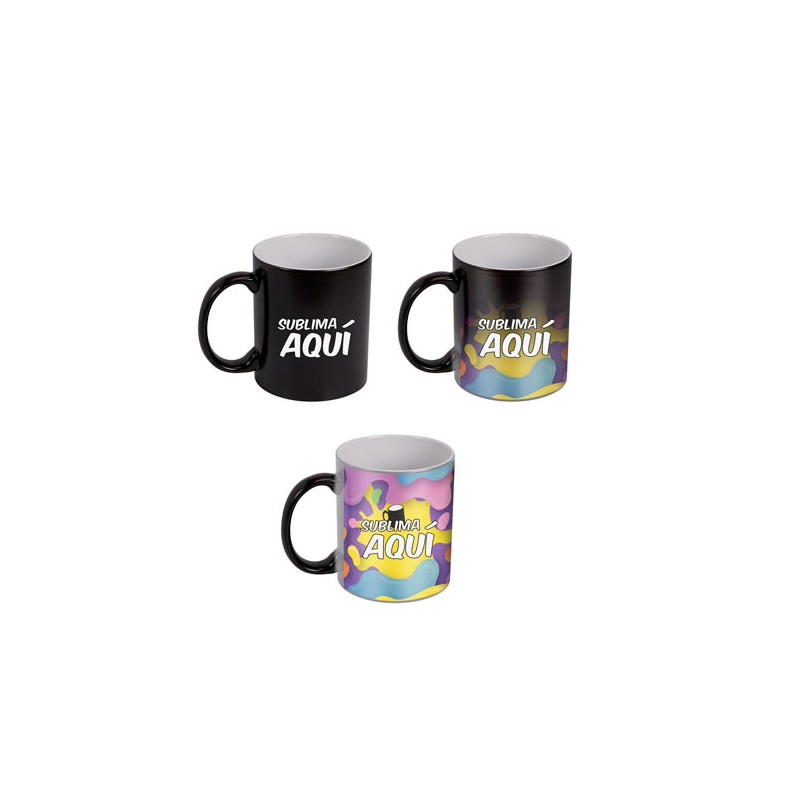 TAZA MAGICA PARA SUBLIMAR NEGRO